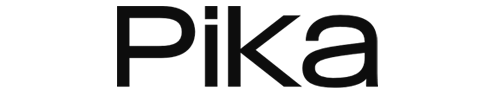 The image shows the word Pike in black, bold, uppercase and lowercase letters, with a modern, sans-serif font on a transparent background—ideal branding of Pika Art.